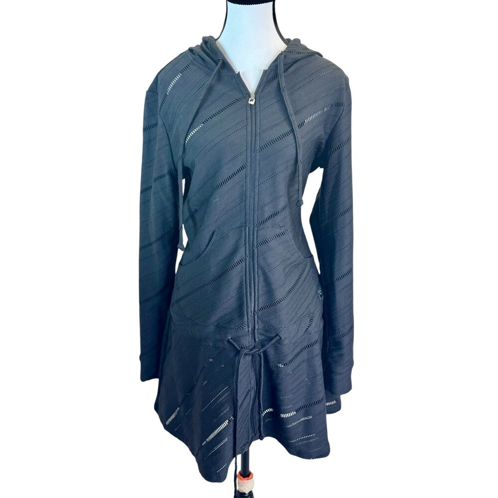 FILA COLLEZIONE Zip-Up Hoodie Women Sport/tennis jacket/parka sz LG